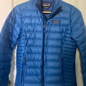 Patagonia Blue Puffer Jacket